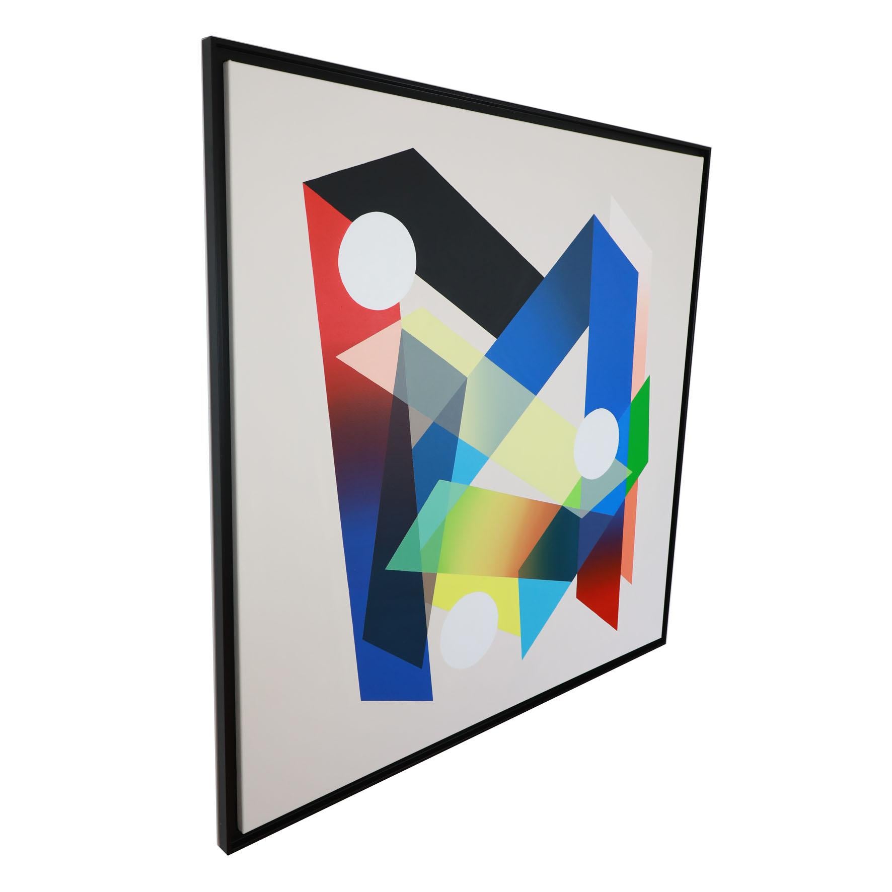 Abstract painting on canvas - Nicolas Dubreuille - Geometric, Colour 2