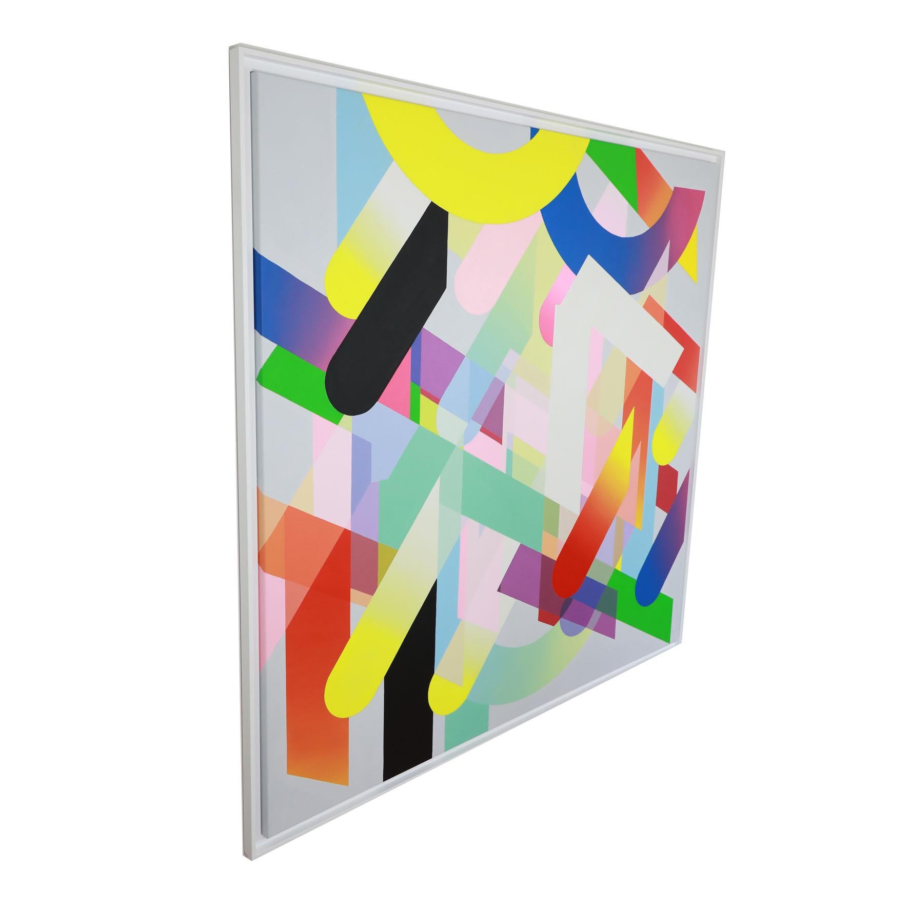 Abstract painting on canvas - Nicolas Dubreuille - Geometric, Colour 3