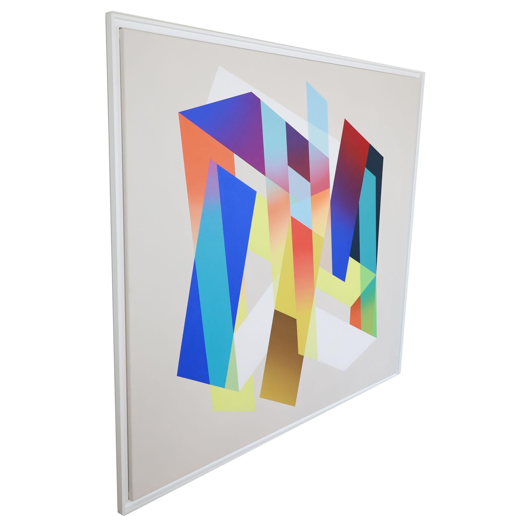 Abstract painting on canvas - Nicolas Dubreuille - Geometric, Colour 3