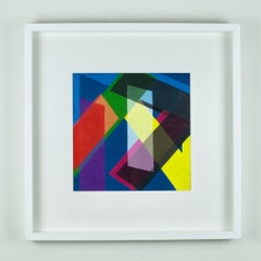 Abstract painting on paper - Nicolas Dubreuille - Geometric, Contemporary