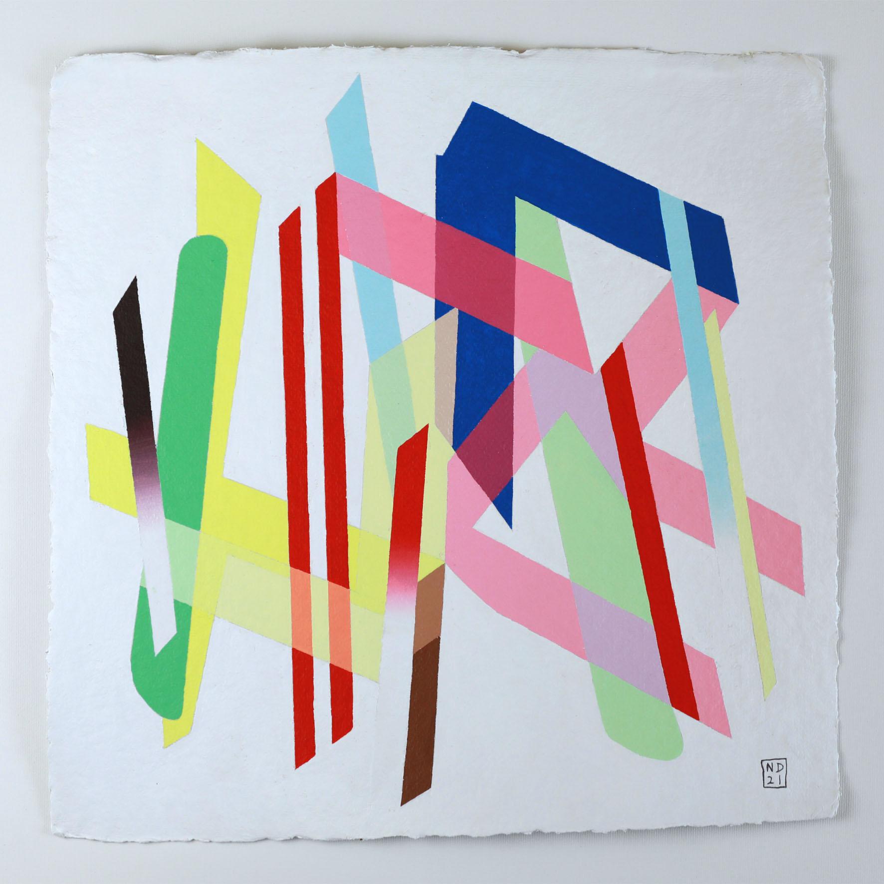 Abstraction colorée de Nicolas Dubreuille : "Ref. 611".

Nicolas Dubreuille est un artiste abstrait aux multiples facettes qui aime multiplier les médiums - sculpture, peinture, dessin, photographie - pour explorer la forme et la couleur. Ses œuvres