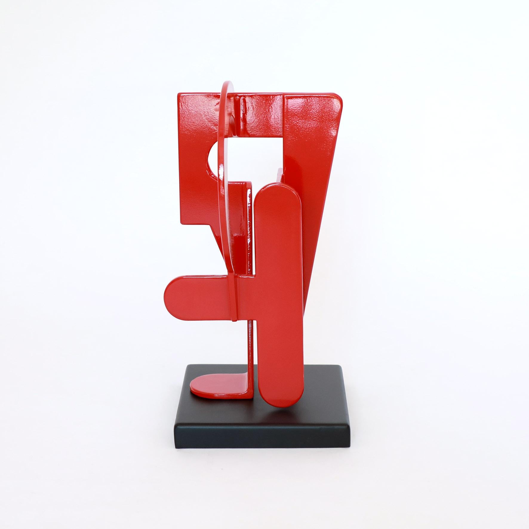 Abstract sculpture  - Nicolas Dubreuille - Geometric, Colour, Contemporary, Red For Sale 1