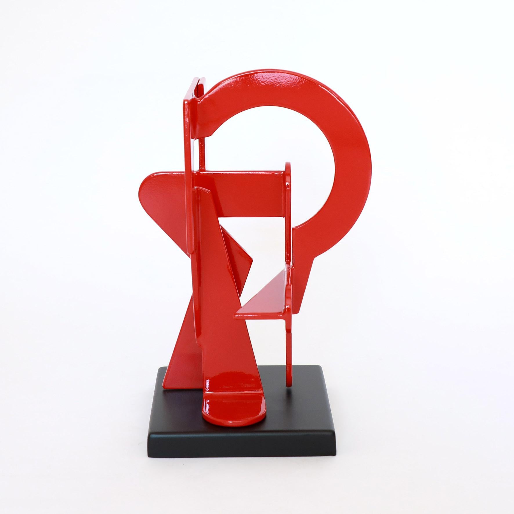 Abstract sculpture  - Nicolas Dubreuille - Geometric, Colour, Contemporary, Red For Sale 4
