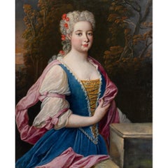 Nicolas Fouché, Portrait d'une dame en Flore, déesse du printemps