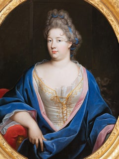 Portrait of a French noblewoman - late 17th French school, attr. to N. Fouché