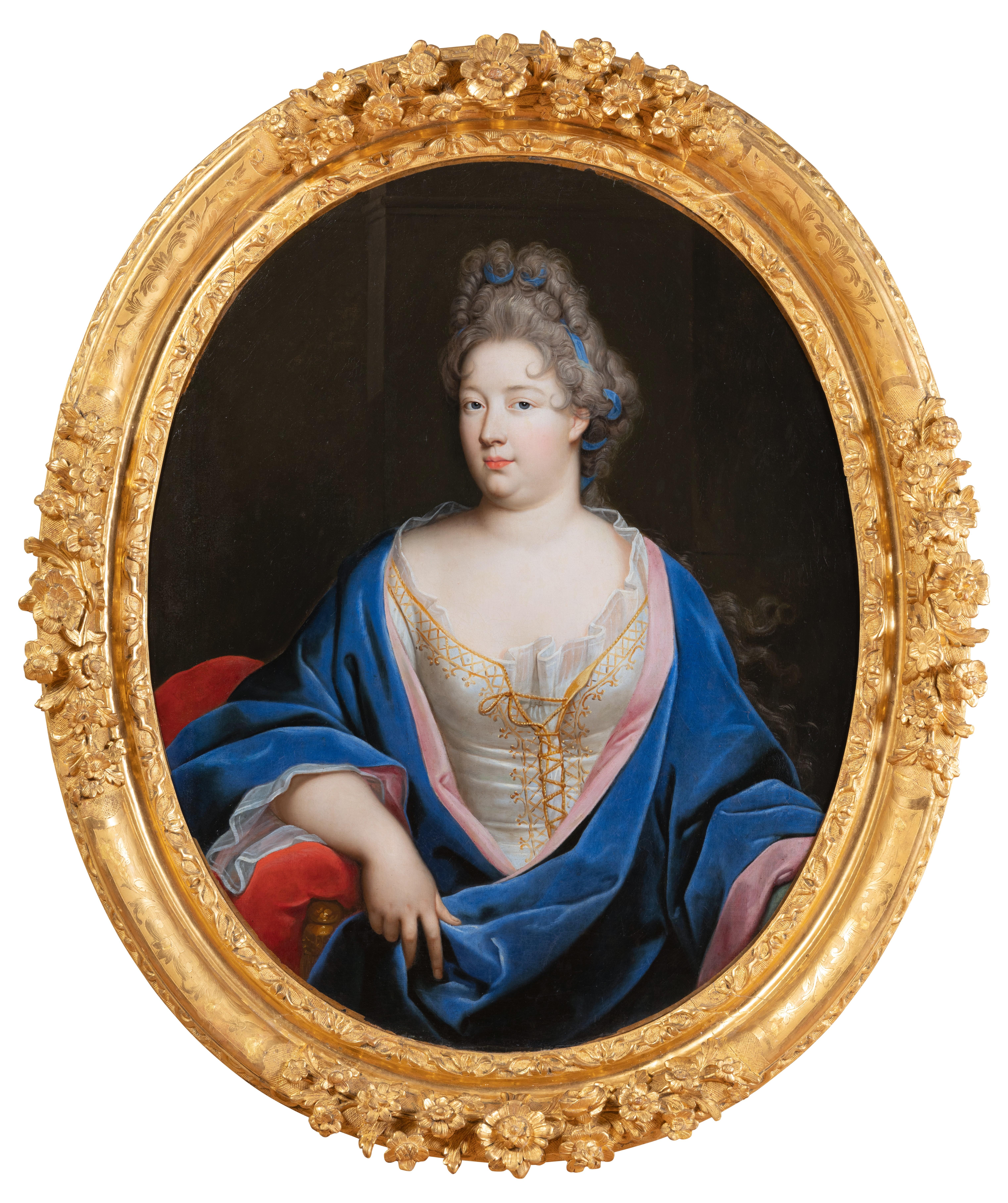Portrait of a French noblewoman - late 17th French school, attr. to N. Fouché