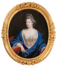 Portrait of a French noblewoman - late 17th French school, attr. to N. Fouché