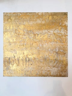 Abstraction 100-294 23 by Nicolas Galtier - Abstract Gold Leaf Painting