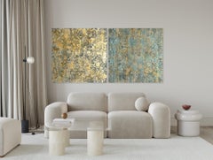 Astrazione 100-299 24 4 di Nicolas Galtier - Pittura astratta, Oro