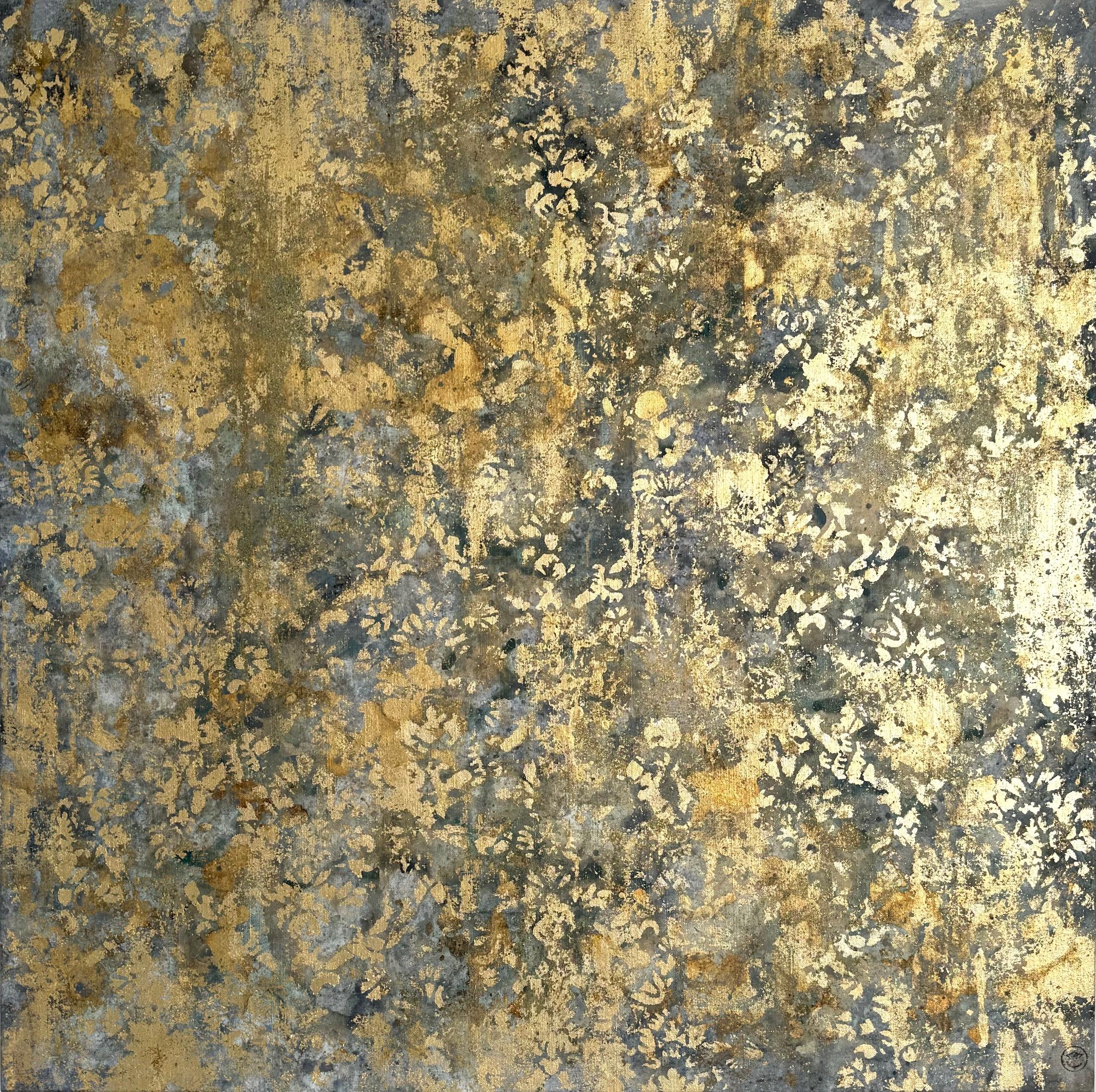Astrazione 100-299 24 4 di Nicolas Galtier - Pittura astratta, Oro