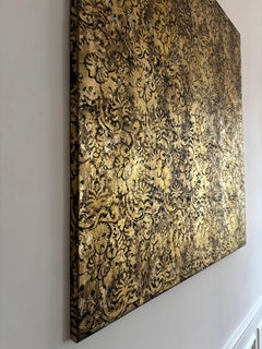 Abstraktion 100-70 11 von Nicolas Galtier - Blattgoldmalerei, Abstrakt