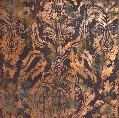 Abstracción 50.100-169 13, de N. Galtier, pintura con lámina metálica reflectante, motivo
