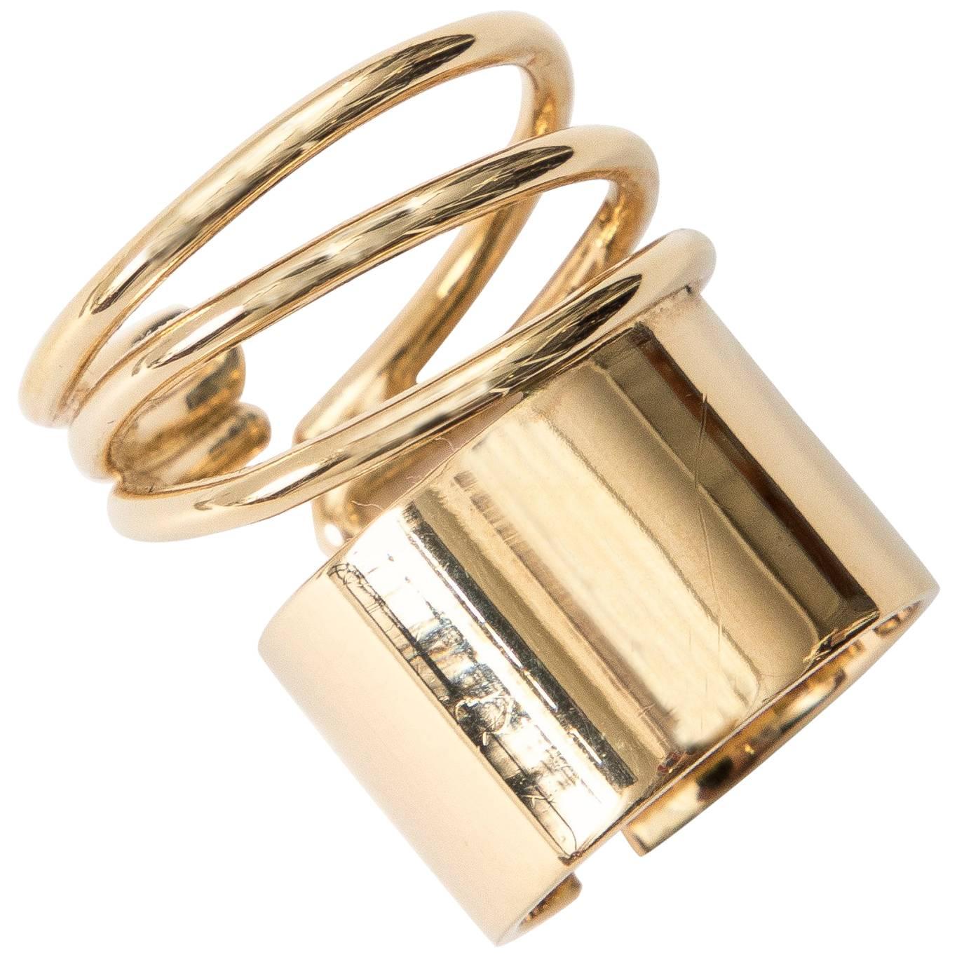 Nicolas Ghesquière For Balenciaga Brass Coil Ring, Spring 2013