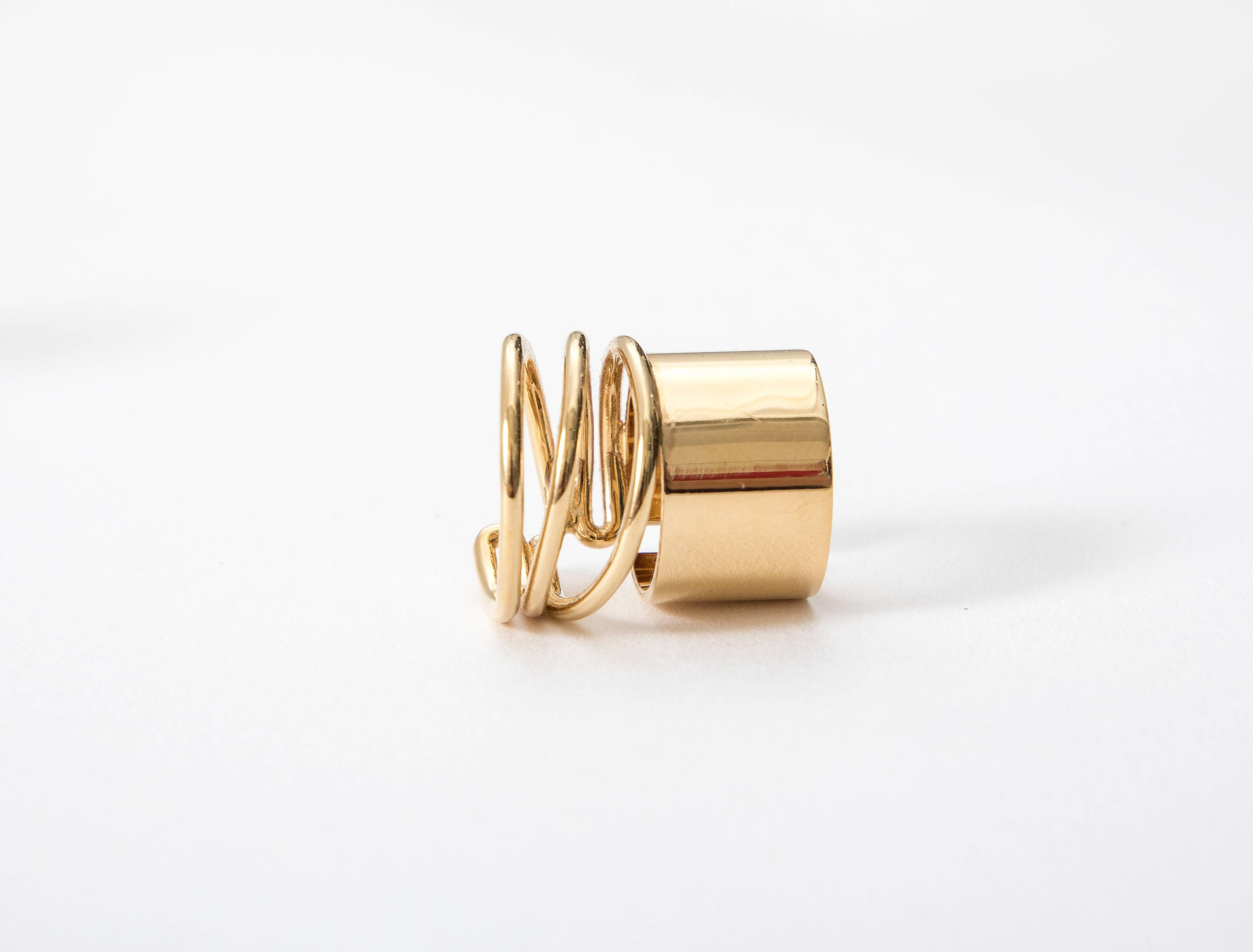 Women's or Men's Nicolas Ghesquière For Balenciaga Brass Coil Ring, Spring 2013