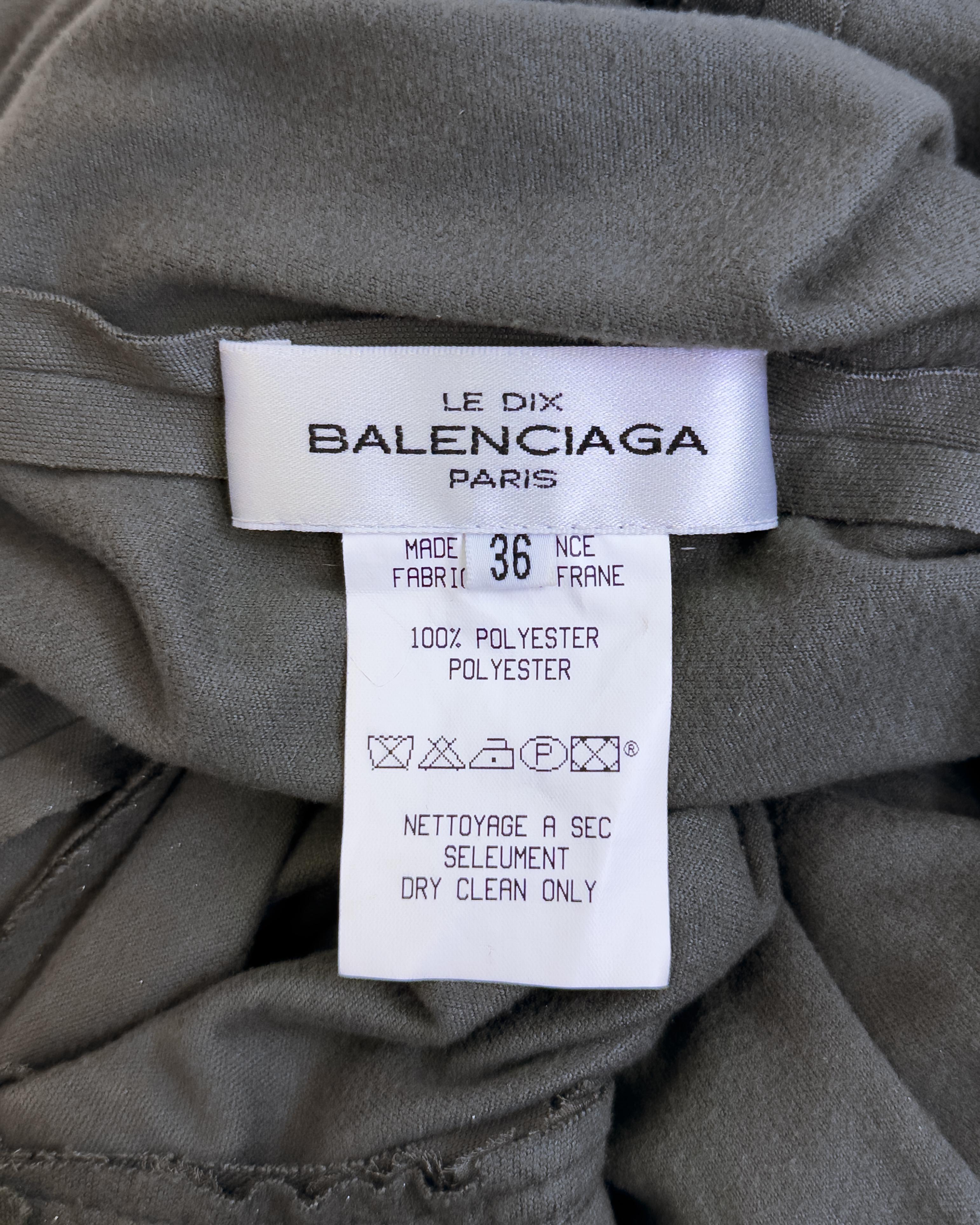 Balenciaga by Nicolas Ghesquiere Fall 2001 Lace up Corset Style Top For Sale 2