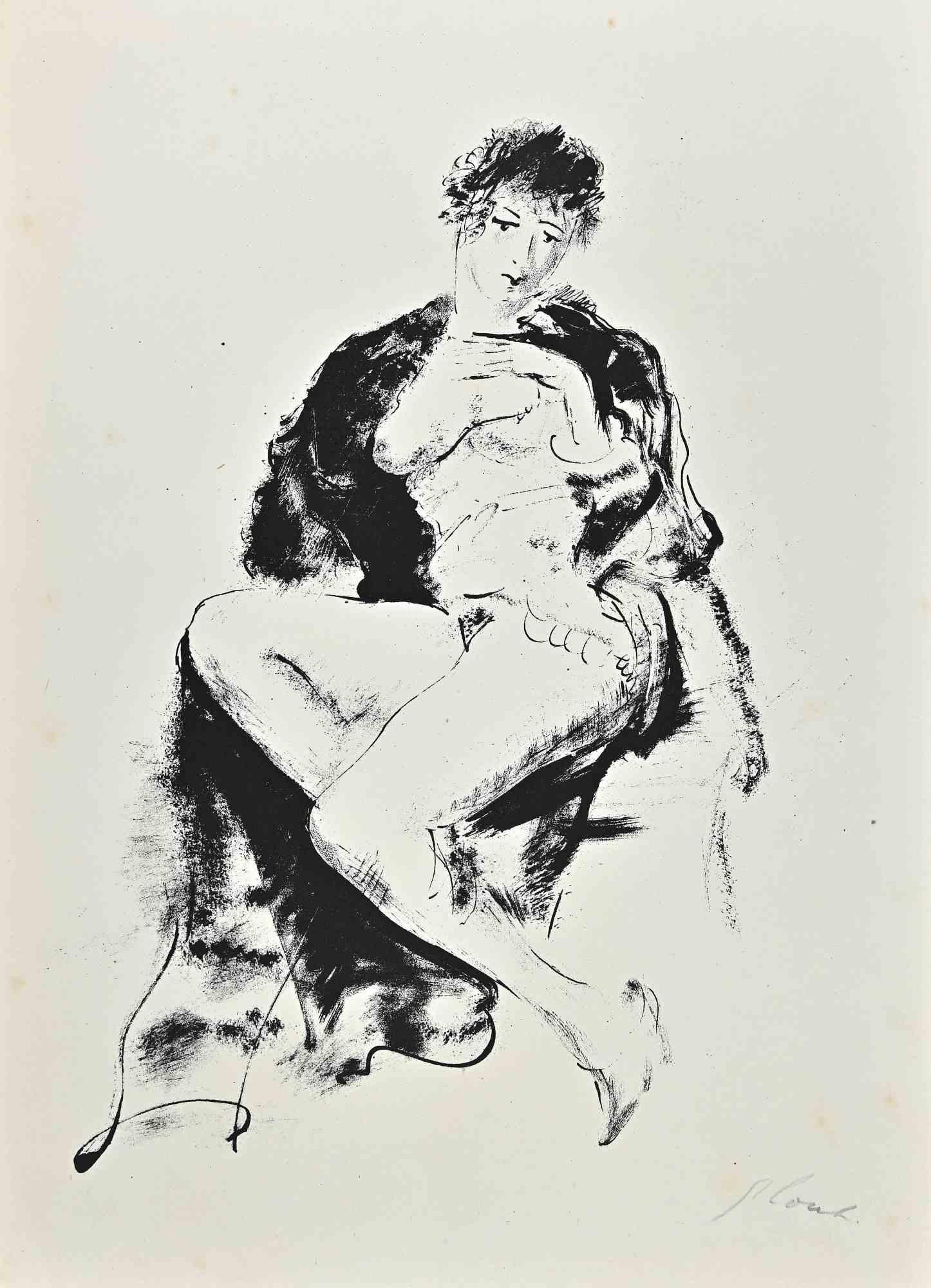 Female nude is an artwork realized by Nicolas Gloutchenko in 1928.

Lithograph on Japon paper.

Hand-signed in pencil by the artist on the lower right margin.

Excellent conditions.

The lithograph belongs to the precious suite "Douze nus de