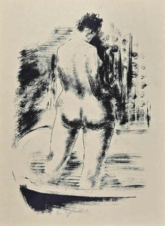 Female Nude - Original Lithograph by Nicolas Gloutchenko - 1928