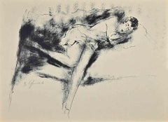 Sleeping Nude -  Lithograph by Nicolas Gloutchenko - 1928