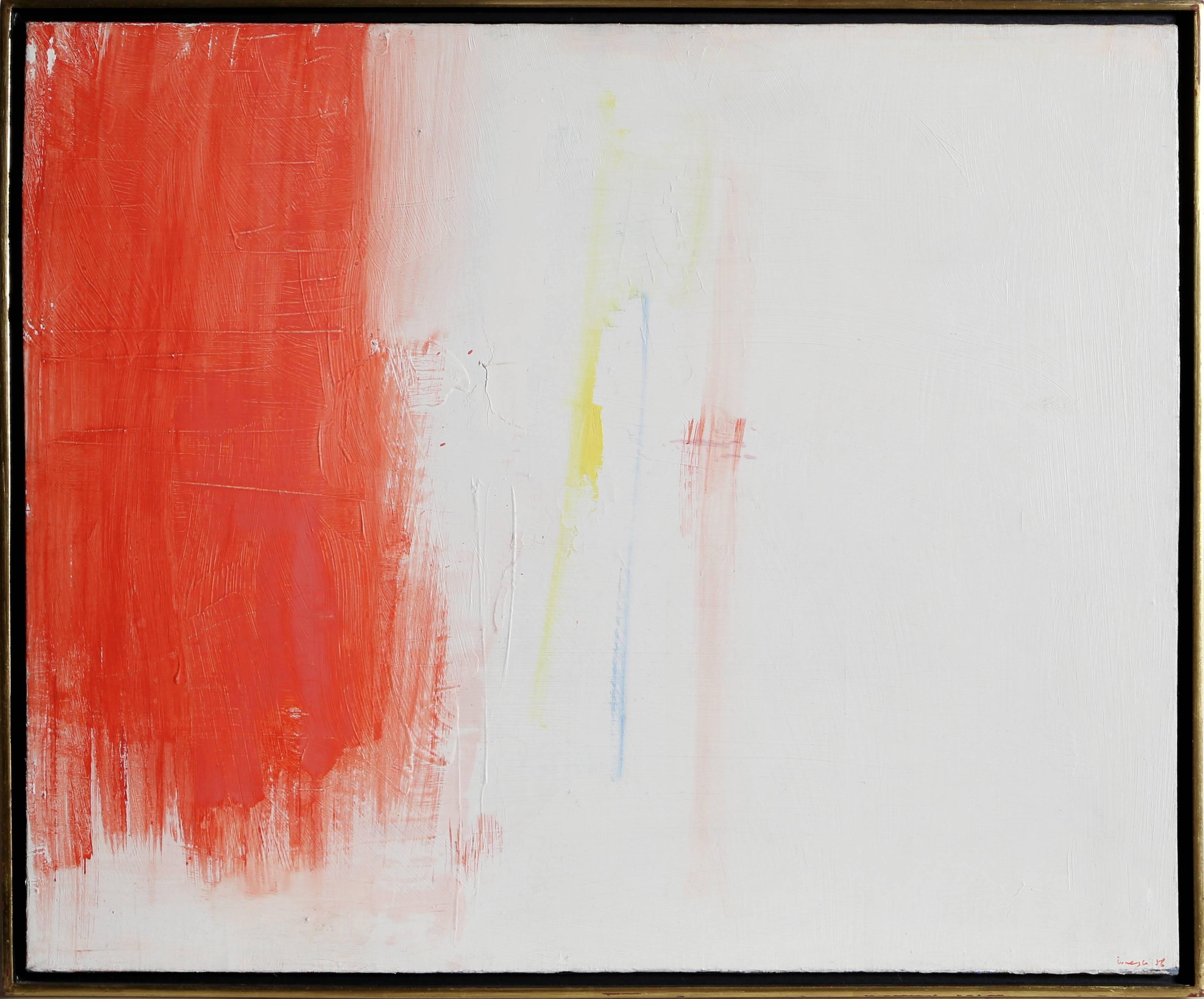 Artista: Nicolas Ionesco, rumeno (1919 - )
Titolo: Senza titolo
Anno: 1956
Medium: Olio su tela, firmato e datato a sinistra e al verso
Dimensioni: 23,5 x 28,5 pollici (59,7 x 72,4 cm)
Cornice: 24,75 x 30 pollici