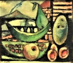 Nicolas Issaiev, Still Life with Fruits, Original Oil Painting, Ca. 1920’s