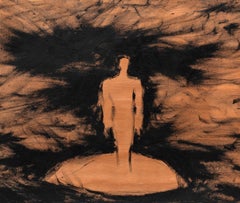 Beyond Nicolas Kennett 21st Century British painting character skyscape black