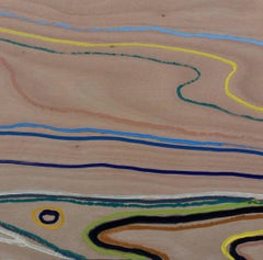 Bonitou, vespers Nicolas Kennett Contemporary painting art lines landscape waves