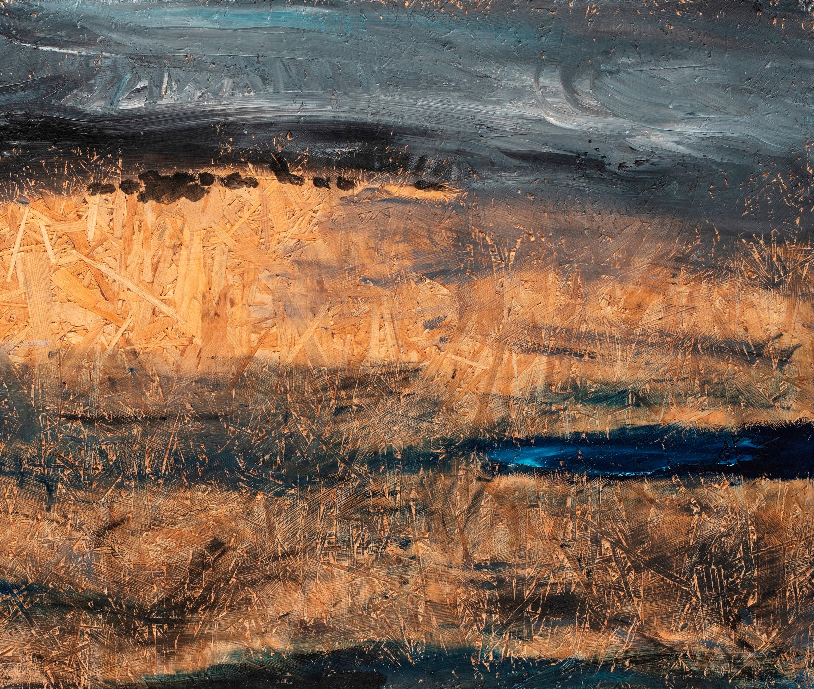 Haunt Nicolas Kennett 21st Century Brisitsh painting landscape sea sky blue For Sale 2