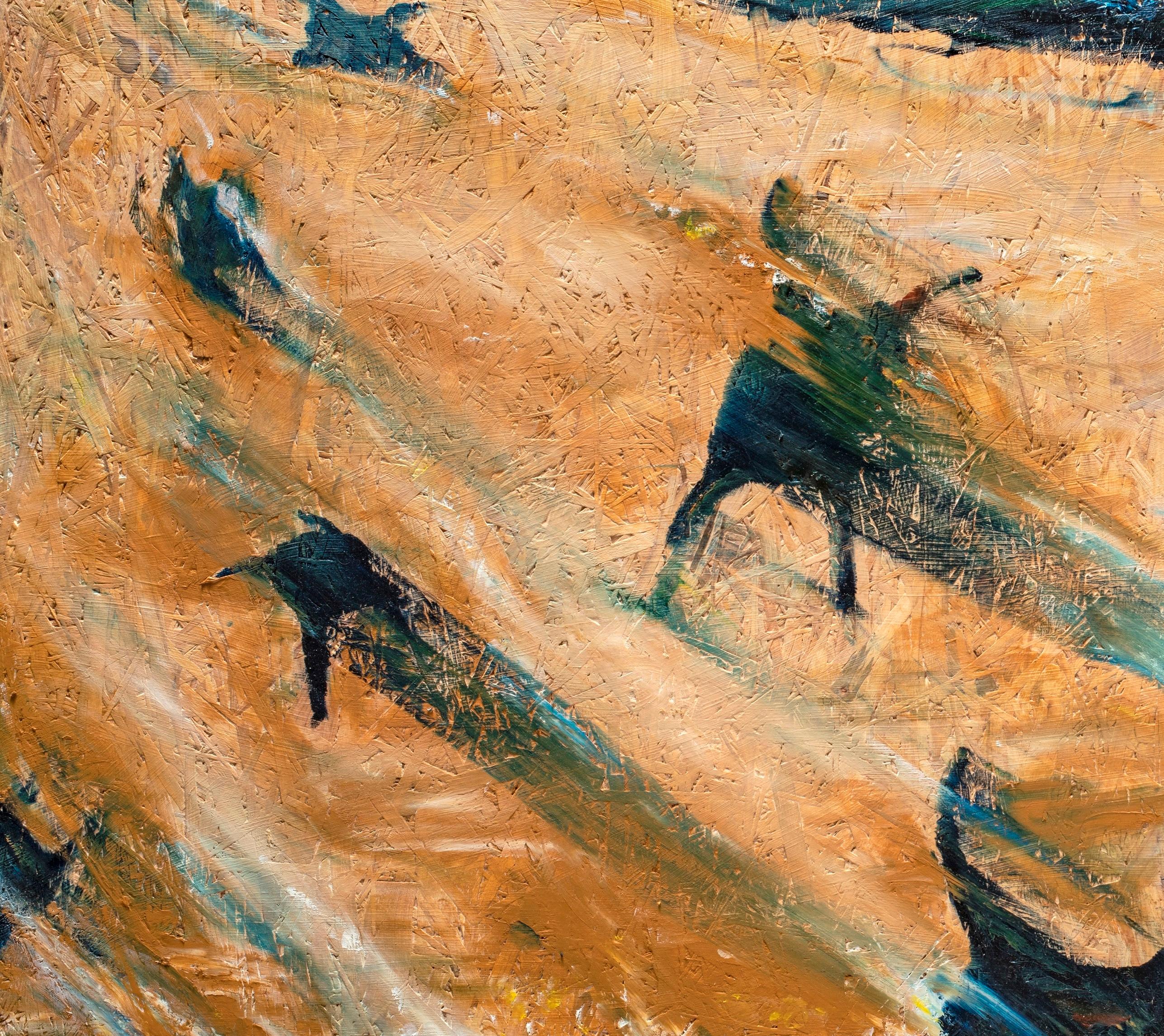 Incanto Nicolas Kennett 21st Century Bristish painting landscape cave animal For Sale 1