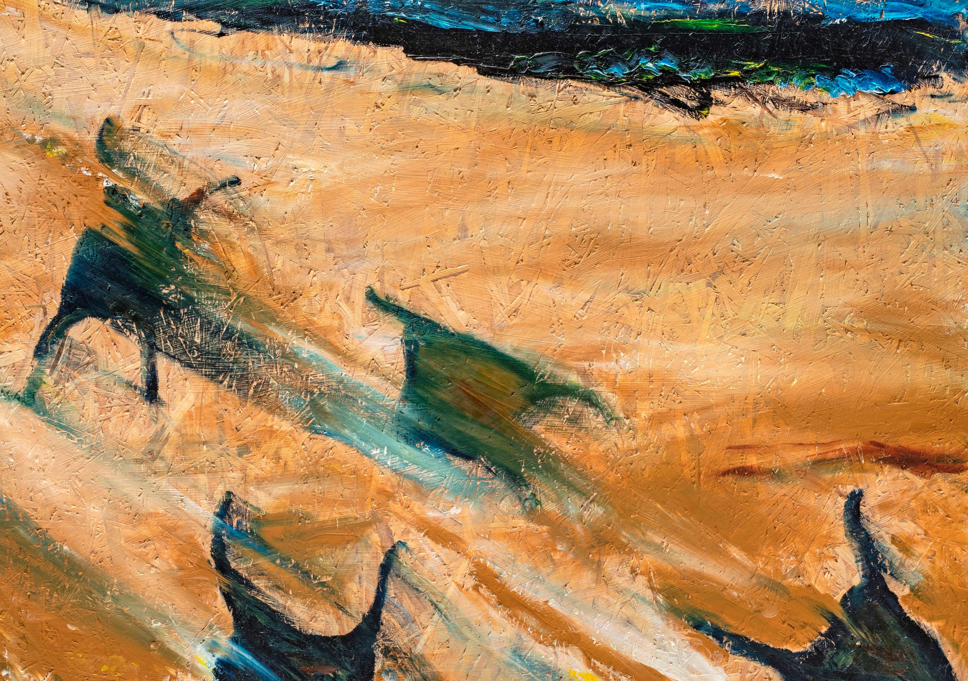 Bristisch Gemälde Landschaft Höhlentier von Nicolas Kennett, 21. Jahrhundert, Bristisch im Angebot 3