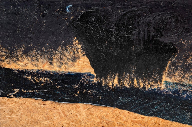 Rising Nicolas Kennett 21st Century Bristish painting landscape sea dark sky  For Sale 3