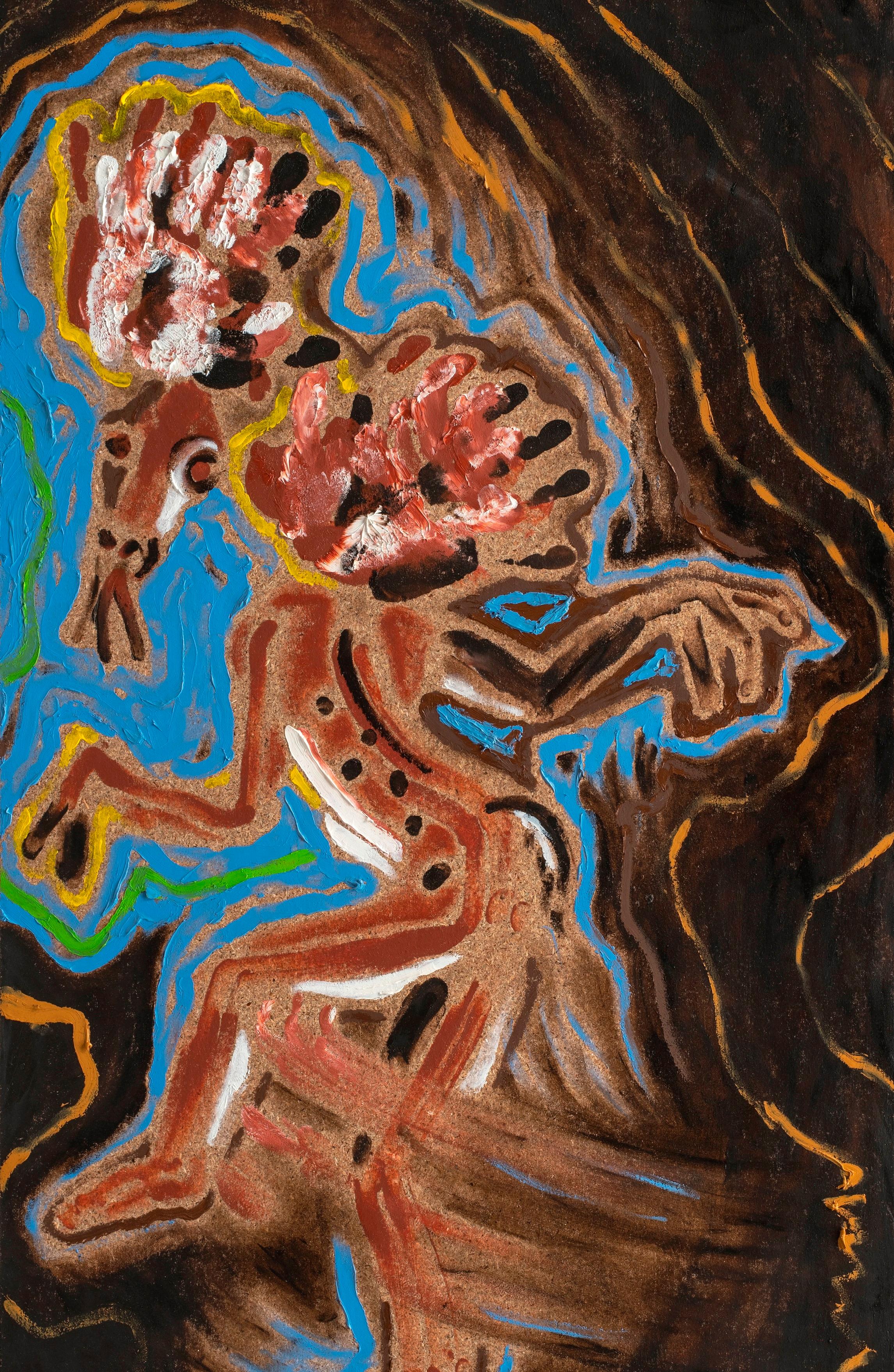 Silence Nicolas Kennett Kunst des 21. Jahrhunderts Zeitgenössische Malerei Schamanismus Tier im Angebot 2
