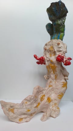 Feeding Nicolas Kennett Contemporary sculpture animal terracotta nature 