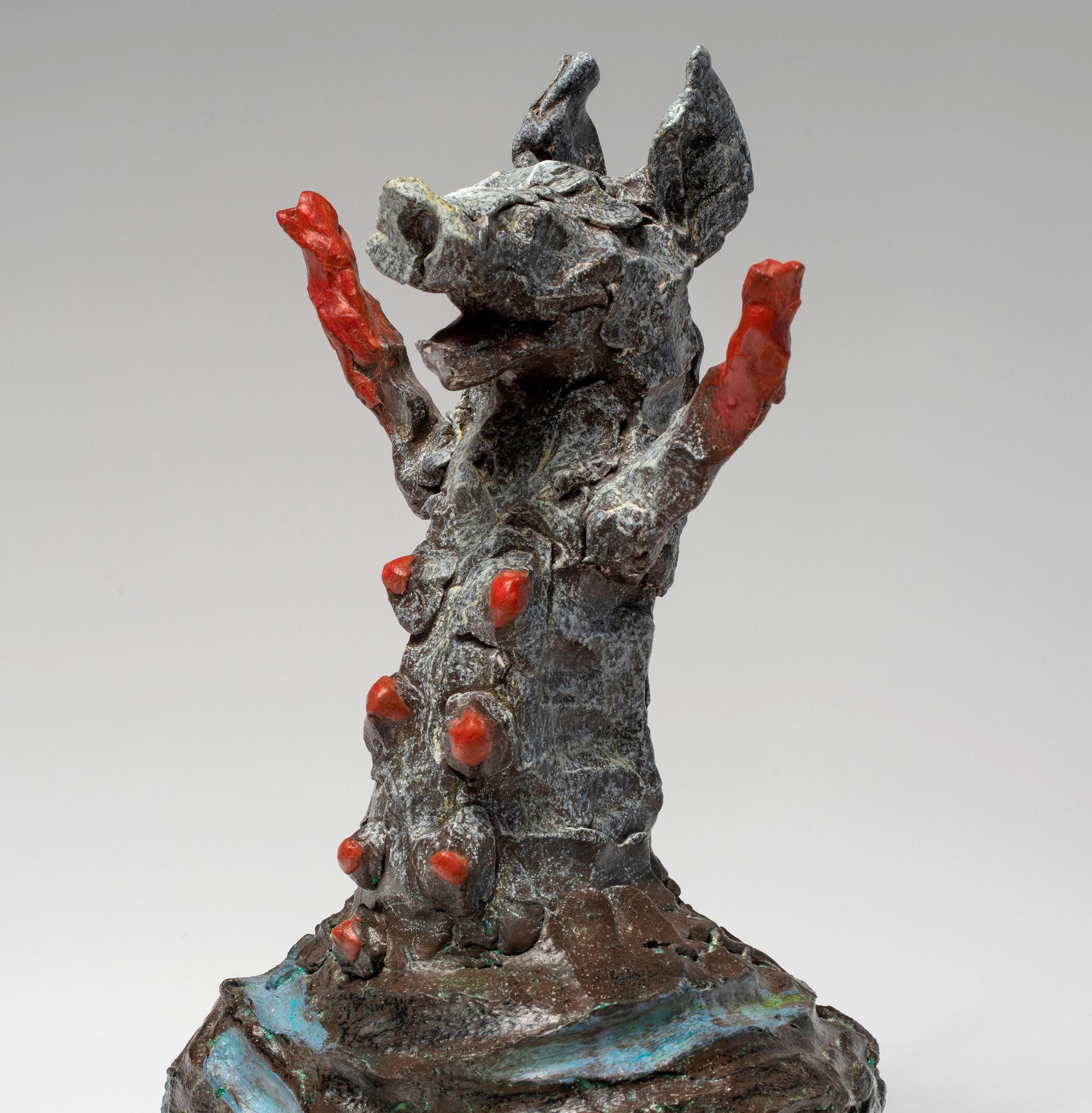 Sow Nicolas Kennett, zeitgenössische Skulptur, Terrakotta-Tierskulptur, 21. Jahrhundert im Angebot 2