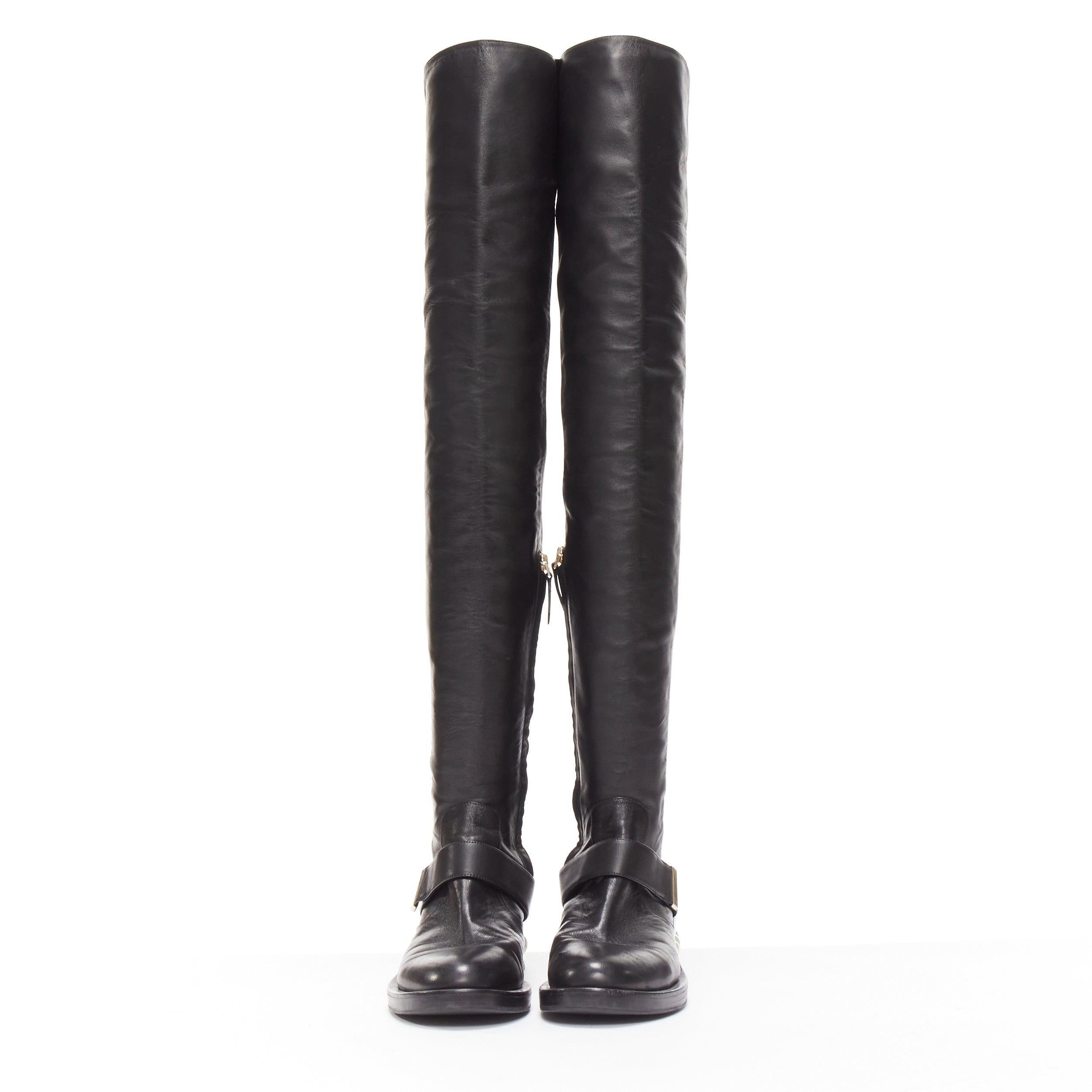 Bottes hauteur genou noires embellies de perles NICOLAS KIRKWOOD EU37,5 Bon état - En vente à Hong Kong, NT