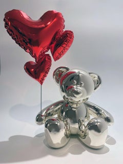 Teddy Love - Chrome Silver & Red