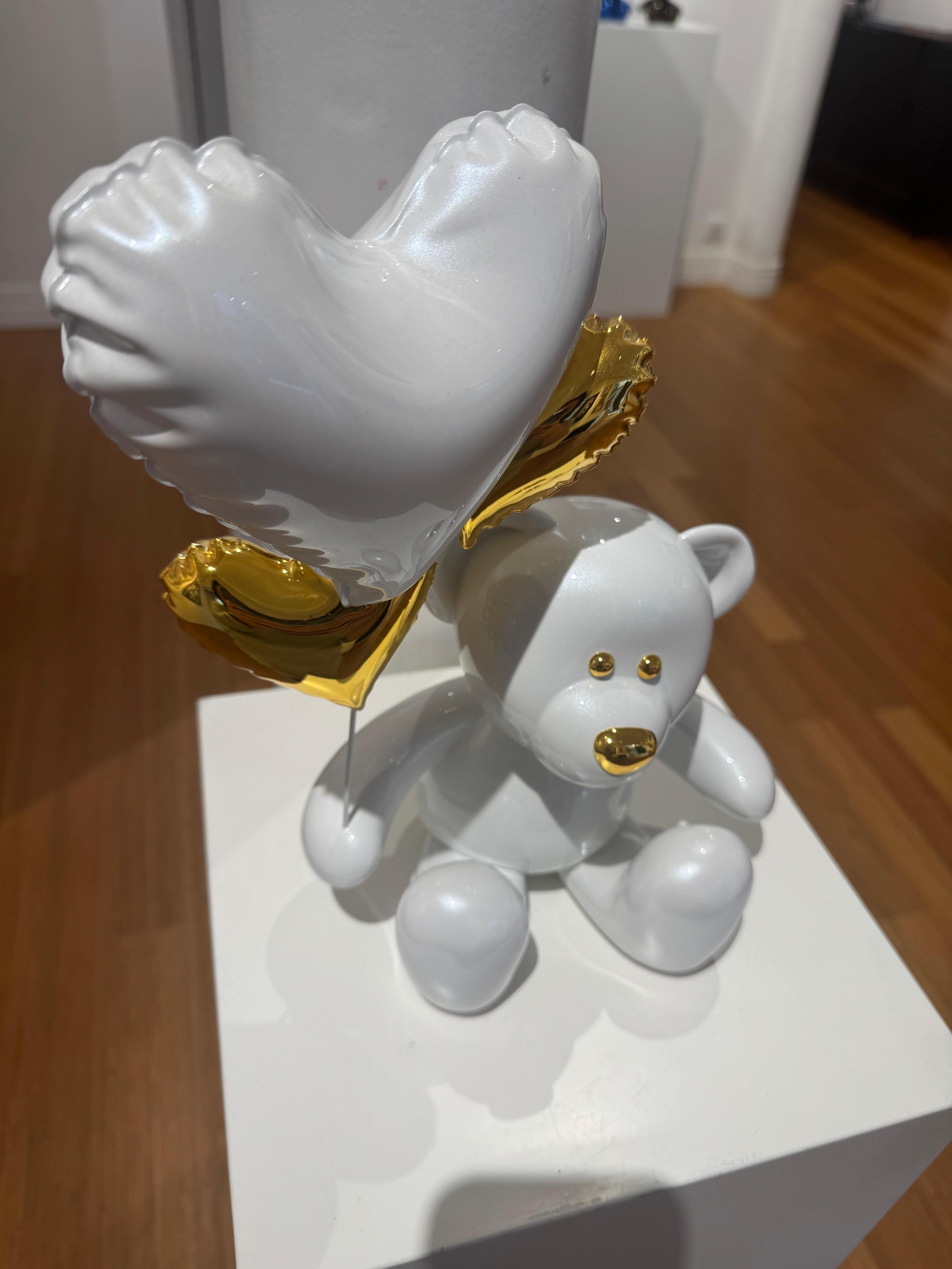 Teddy Love - Pearl White & Gold For Sale 3