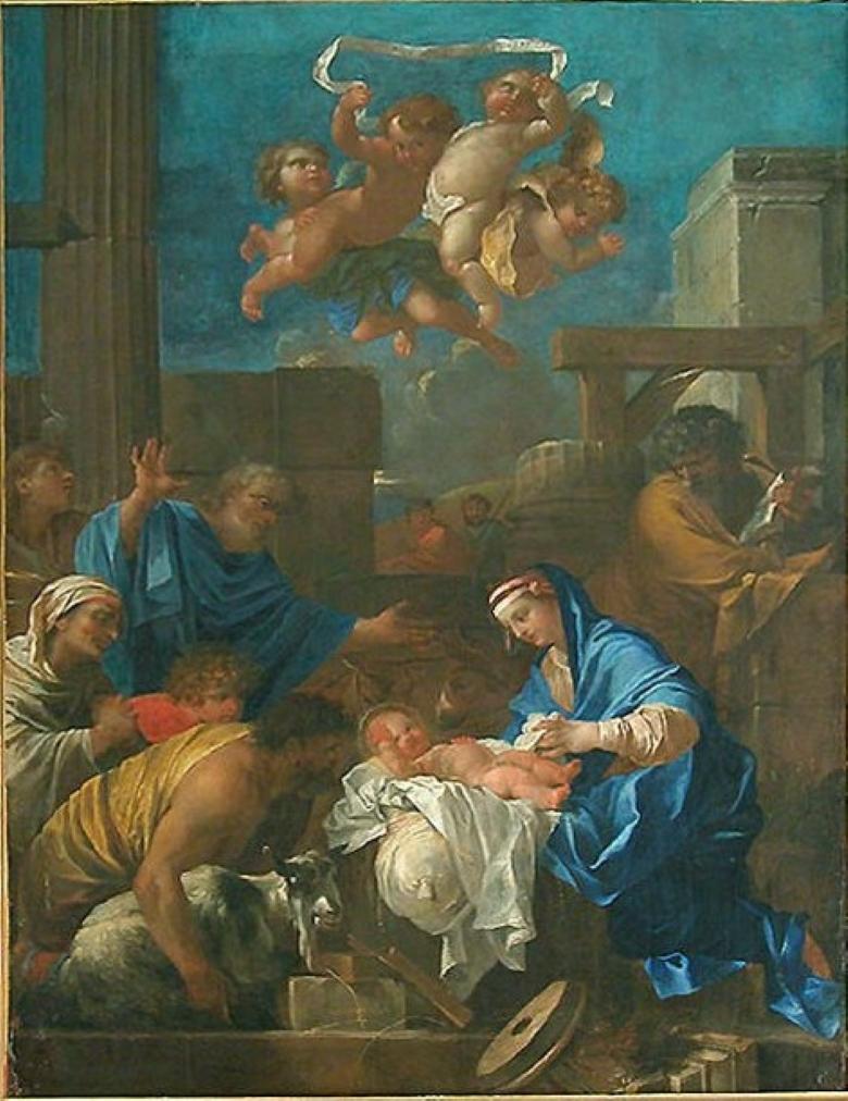 A first thought for Nicolas Loir's Adoration of the Shepherds at the Louvre For Sale 5
