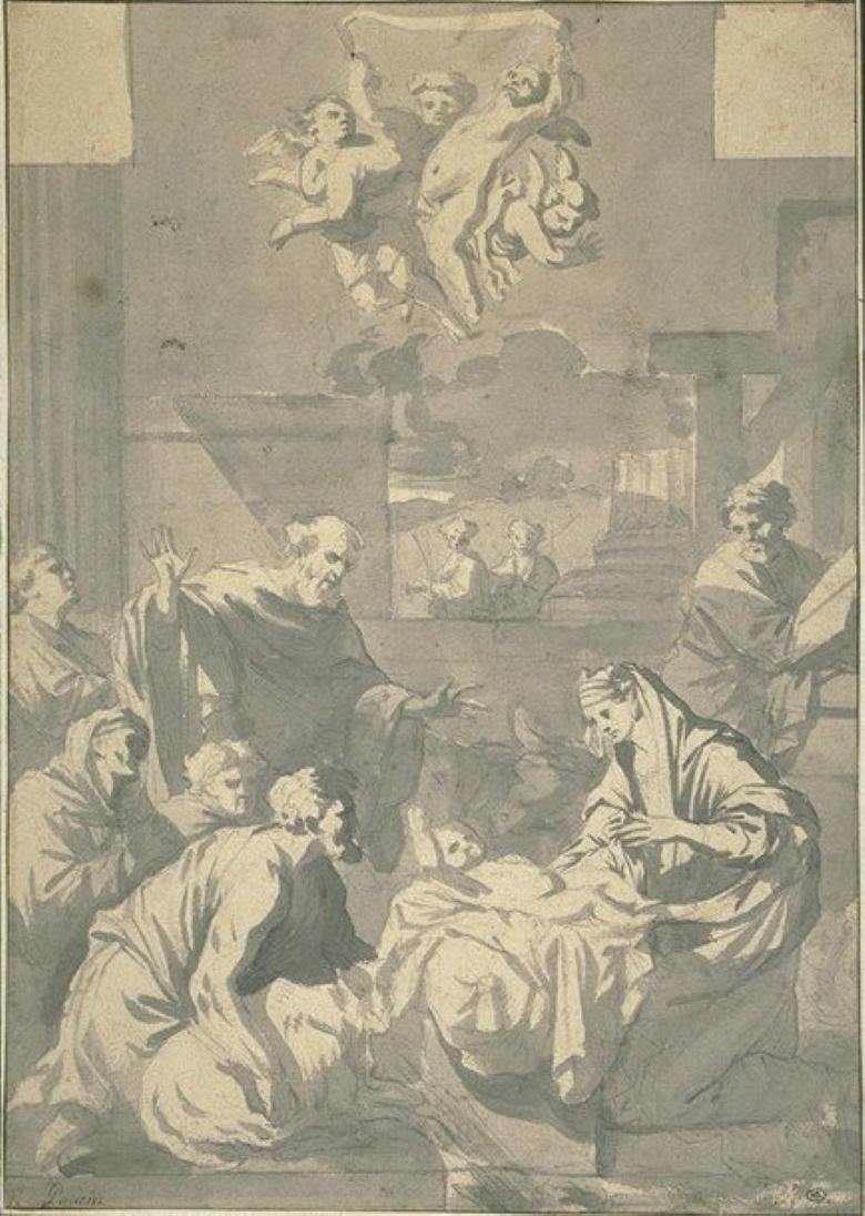 A first thought for Nicolas Loir's Adoration of the Shepherds at the Louvre For Sale 6