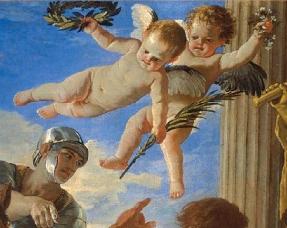 In an intimate atmosphere dominated by warm colors, Nicolas Loir offers us here a first thought, tightly focused and rigorously arranged, of the Adoration of the Shepherds in the Louvre Museum, in which he expresses his admiration for the art of