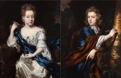 Un portrait d'un jeune garçon et Johanna van den Brande - Nicholas Maes 