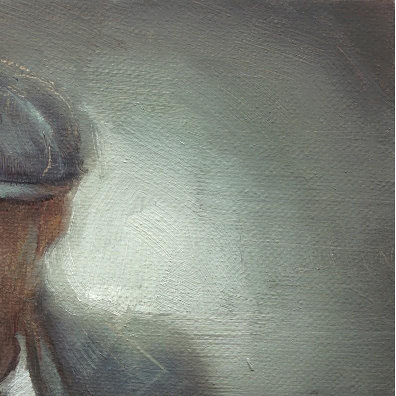 „Arthur“ (2024) von Nicolas Martin, Original-Ölgemälde auf Tafel im Angebot 2