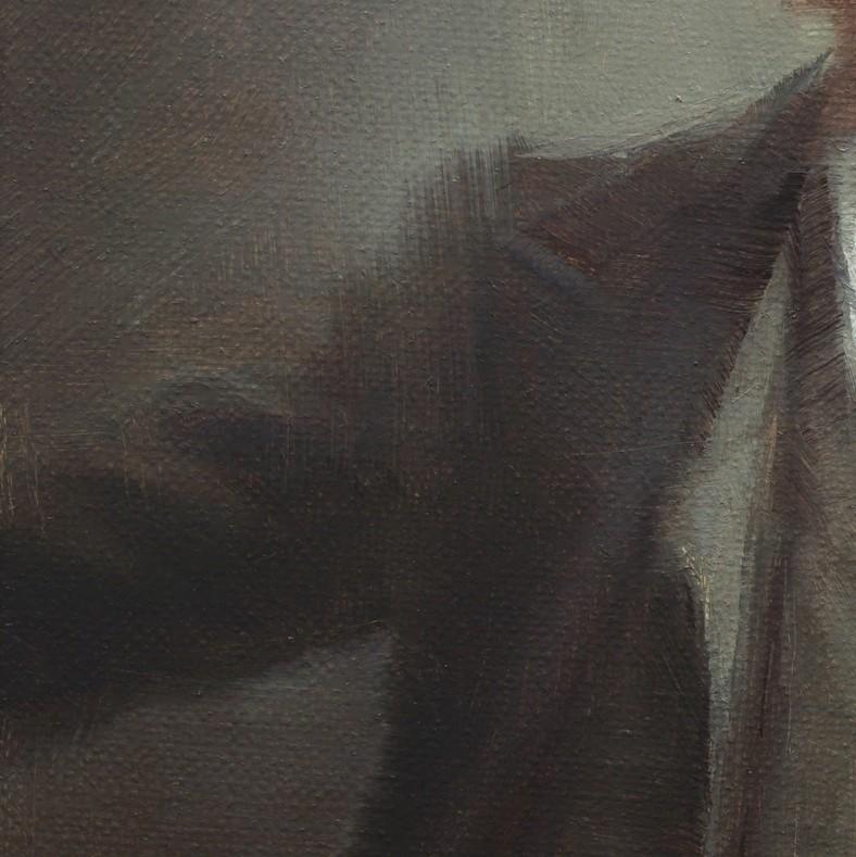 „Arthur“ (2024) von Nicolas Martin, Original-Ölgemälde auf Tafel im Angebot 4