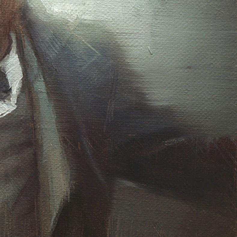 „Arthur“ (2024) von Nicolas Martin, Original-Ölgemälde auf Tafel im Angebot 5