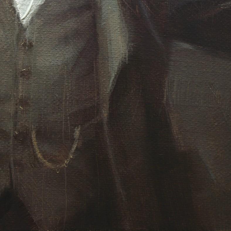 „Arthur“ (2024) von Nicolas Martin, Original-Ölgemälde auf Tafel im Angebot 7