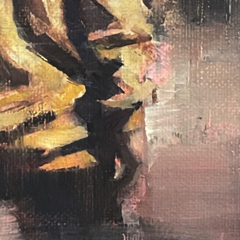 „Houdini“ (2024) von Nicolas Martin, Original-Ölgemälde auf Tafel im Angebot 2