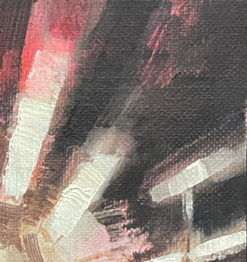 „Houdini“ (2024) von Nicolas Martin, Original-Ölgemälde auf Tafel im Angebot 3