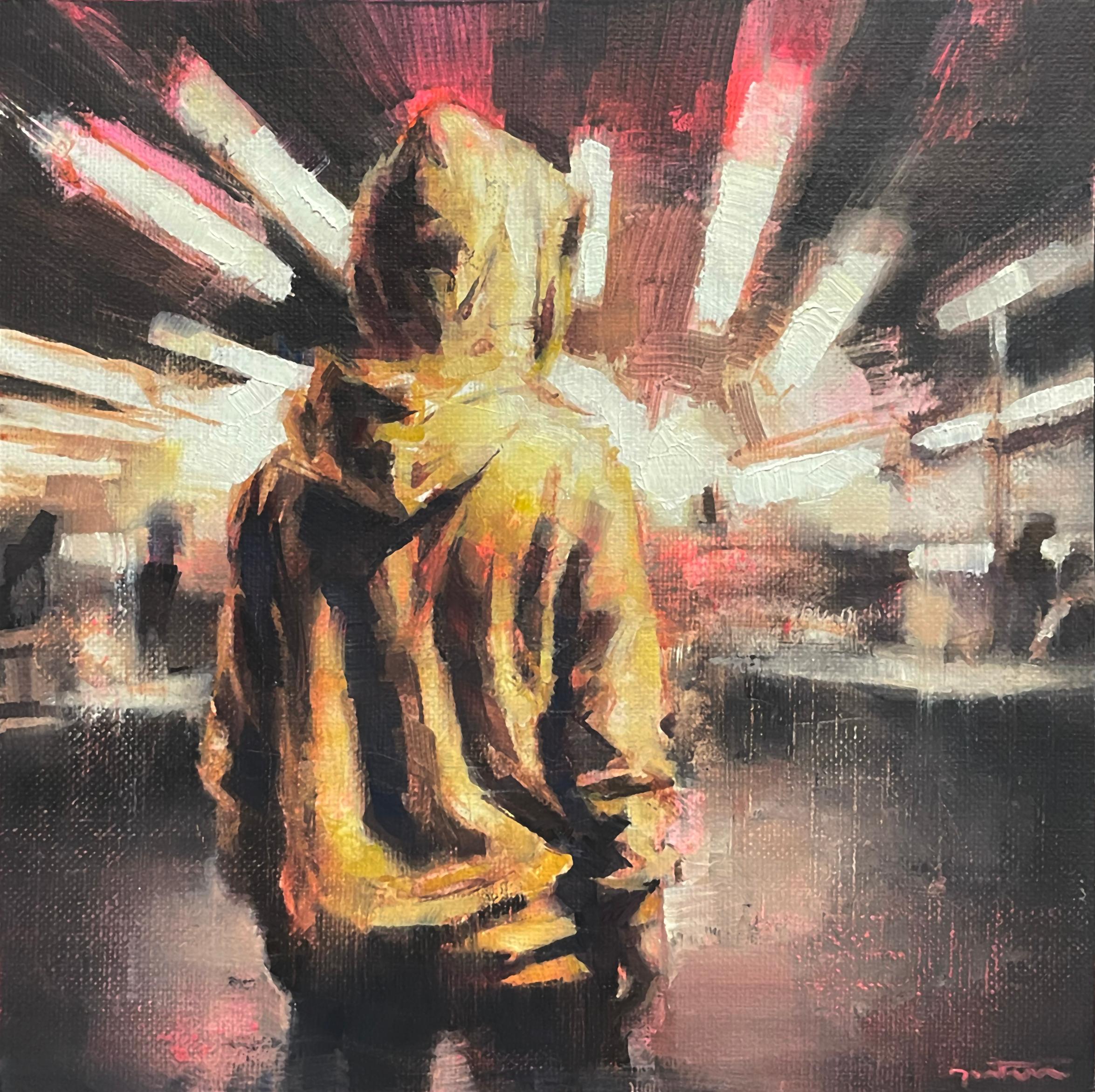 "Houdini" (2024) By Nicolas Martin, Original Oil Painting on Panel