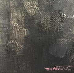 "Pink Label" (2024) By Nicolas Martin, Original Oil Painting on Panel