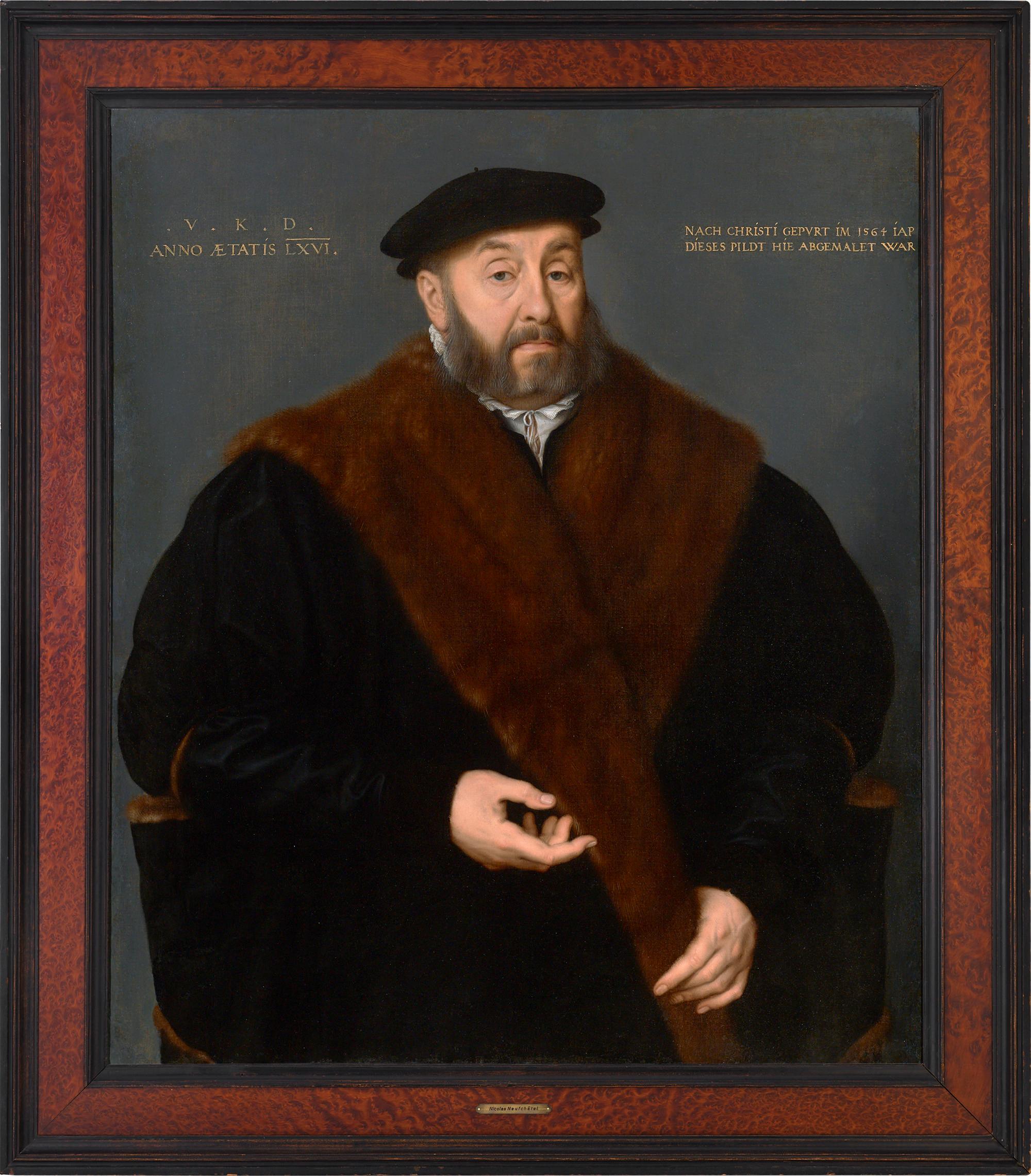 Portrait of Valentin Kötzler - Painting by Nicolas Neufchatel