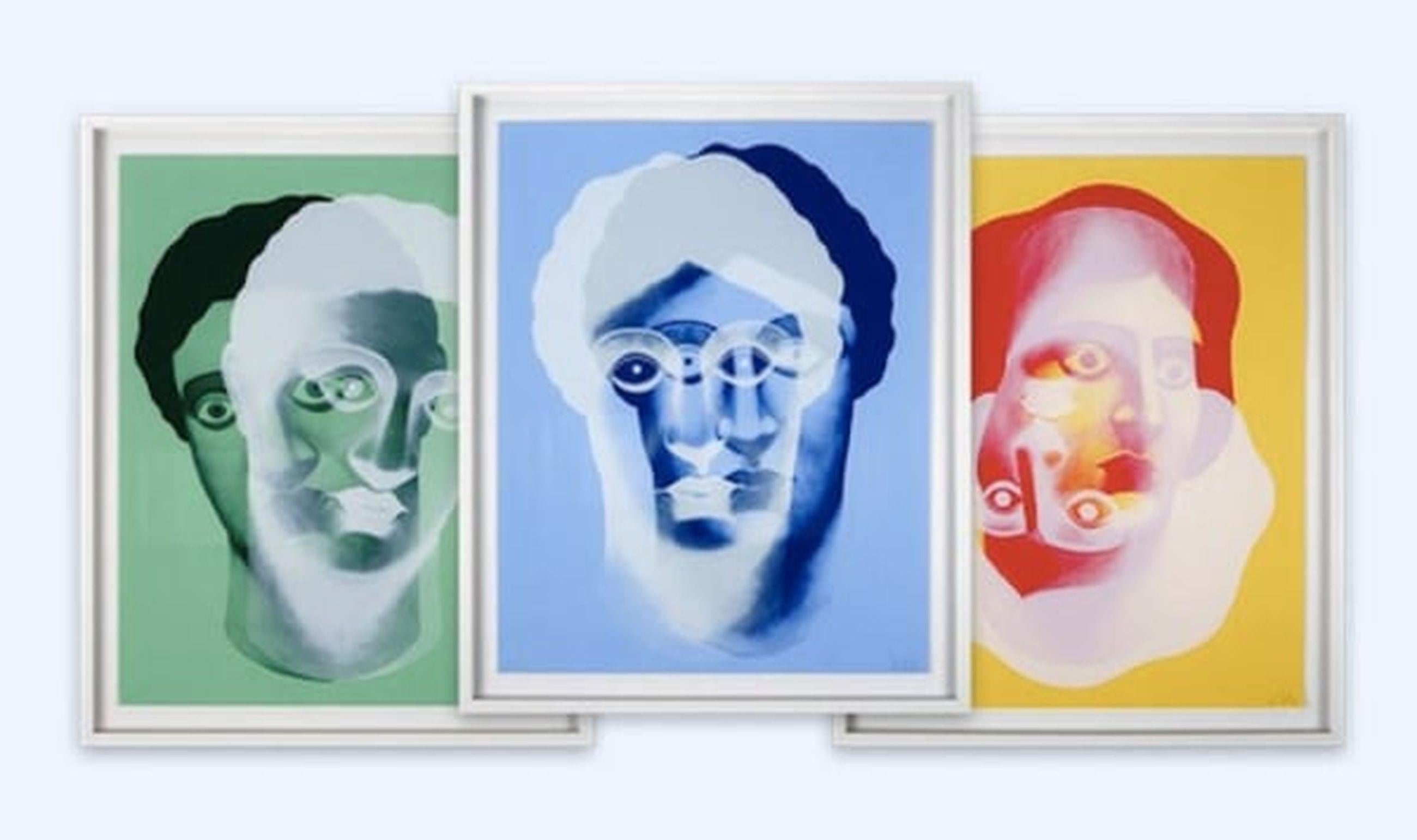 3 Portraits

By Nicolas Party

Nicolas Party is a Swiss-born contemporary artist celebrated for his vibrant and visually striking works that span painting, drawing, and installation art. With a distinctive style characterized by bold colors and
